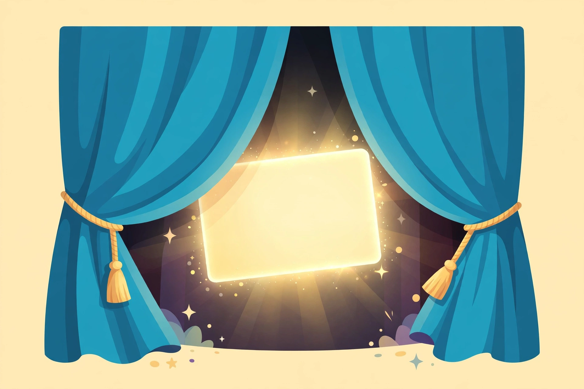 A curtain hiding the answers until you are ready to peek