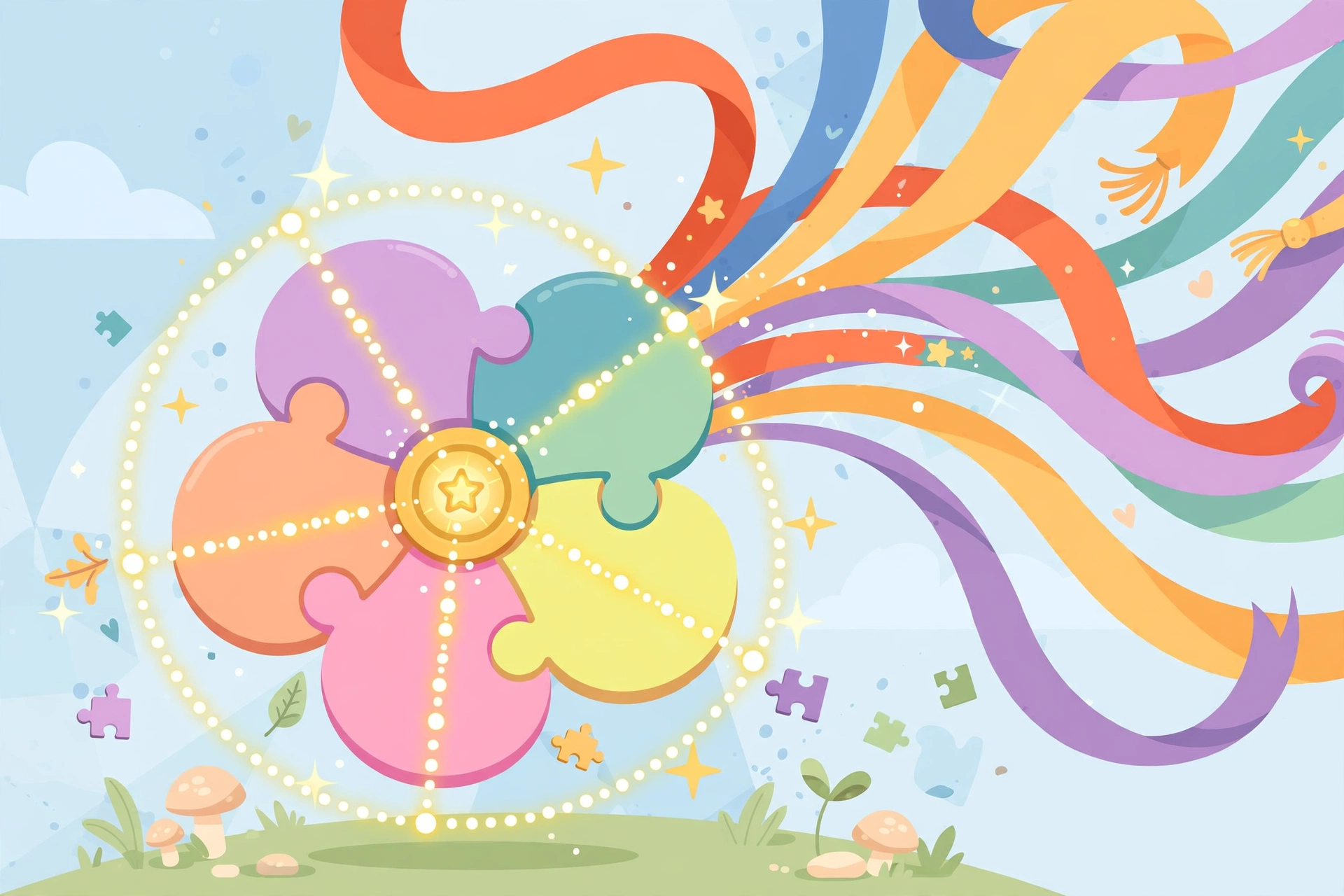 Building long high scoring words in a flower letter puzzle