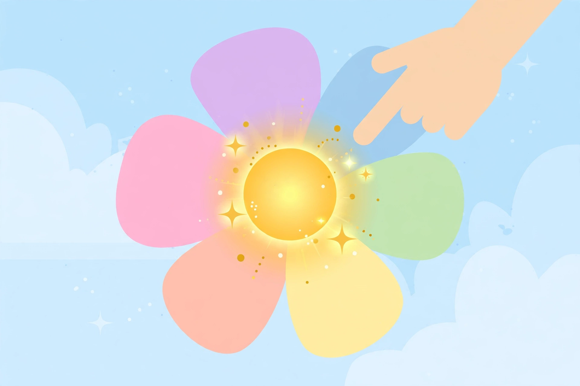 The center letter of the Blossom flower that every word must include