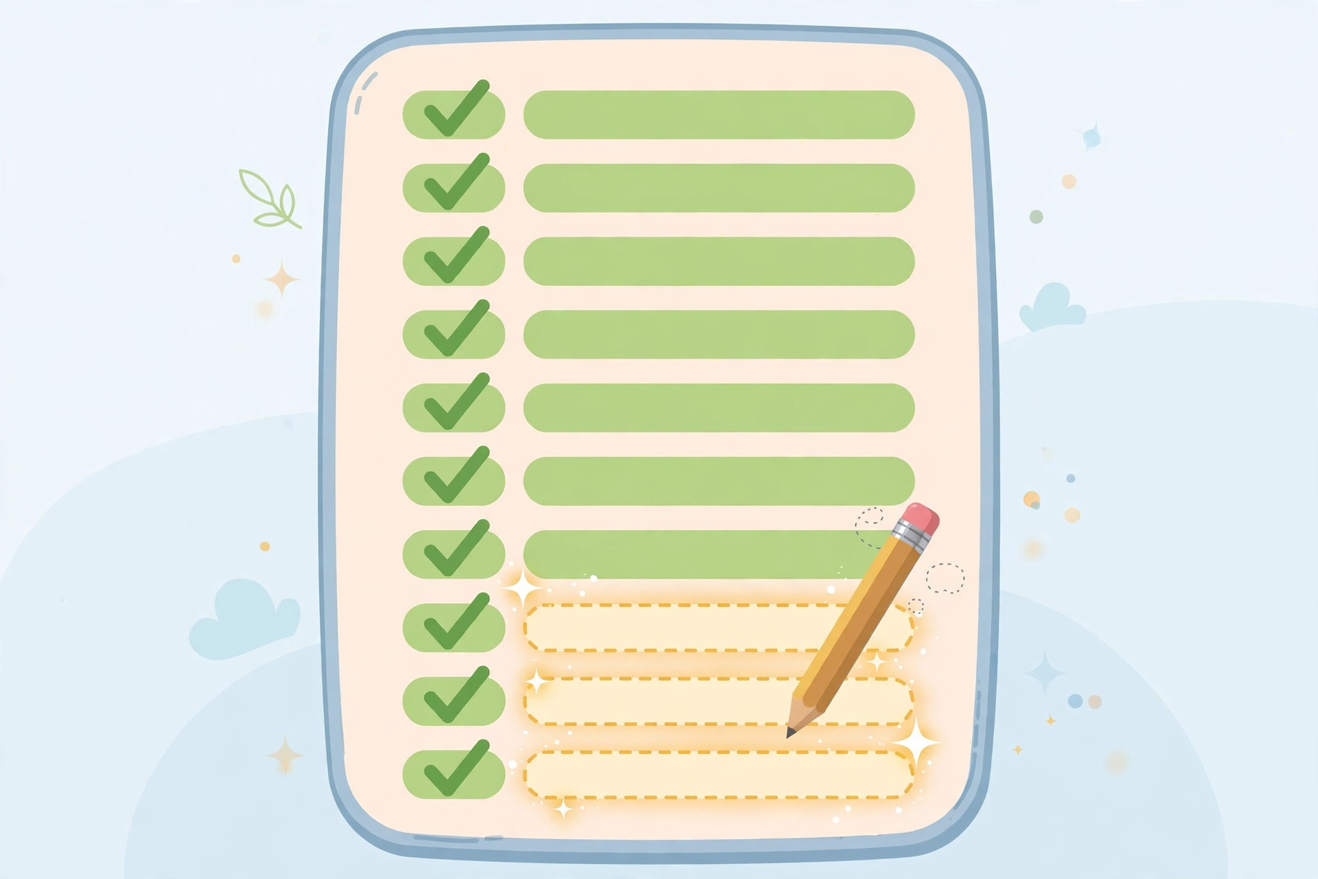 Reviewing the last open slots of a twelve word list