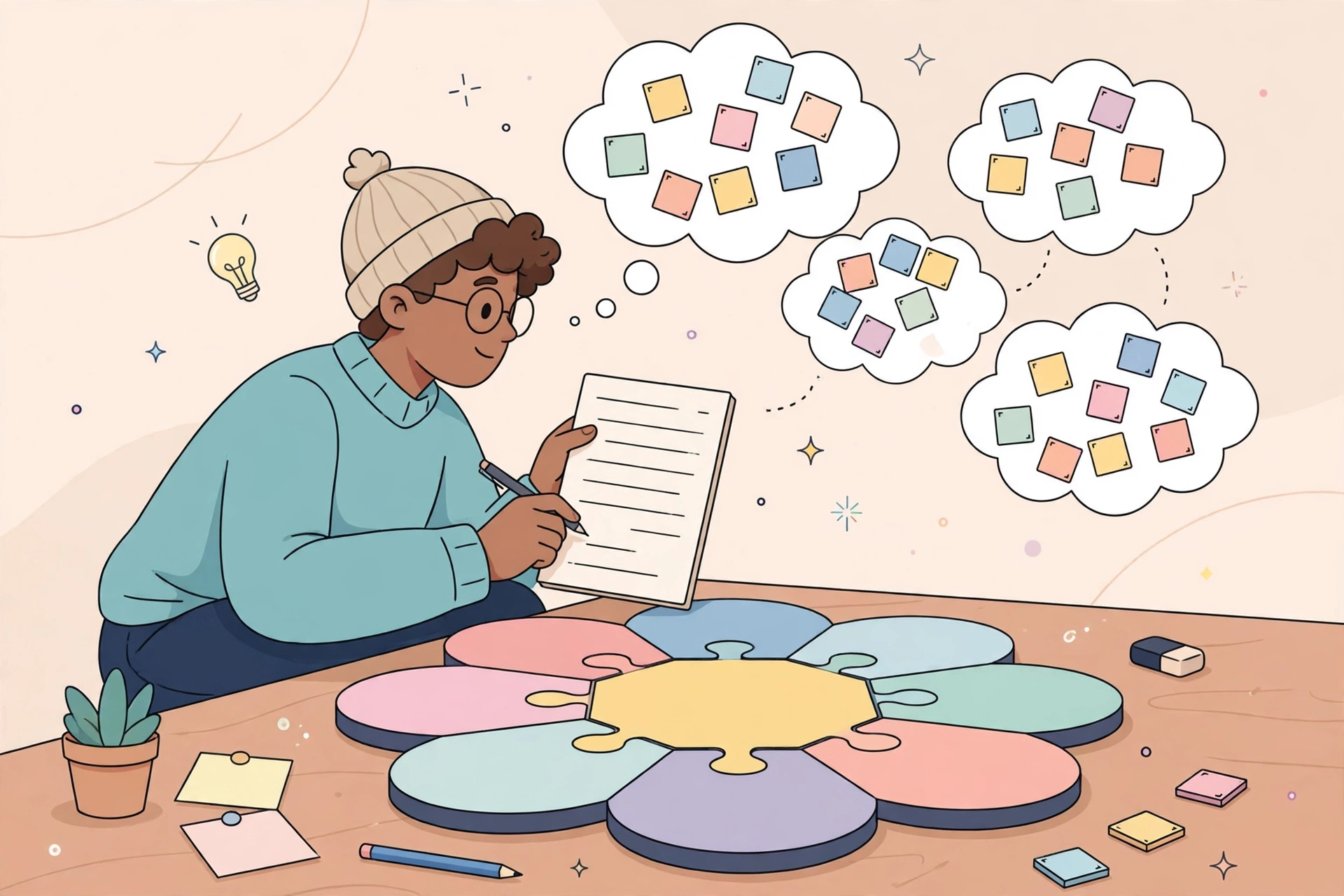 Brainstorming candidate words around a letter flower