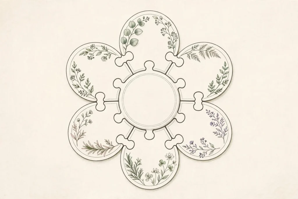 Blossom Puzzle: Rules, Scoring and Winning Strategy